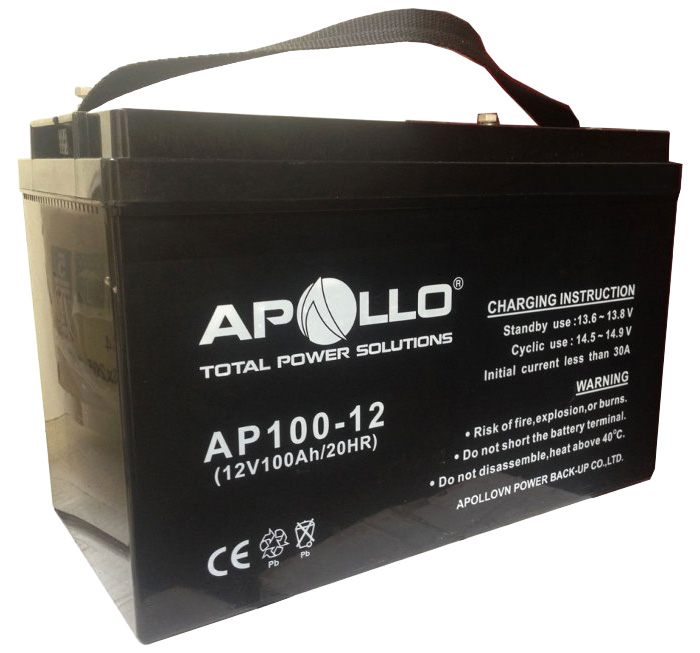 Ắc quy Apollo AP100-12 (100Ah-12V)
