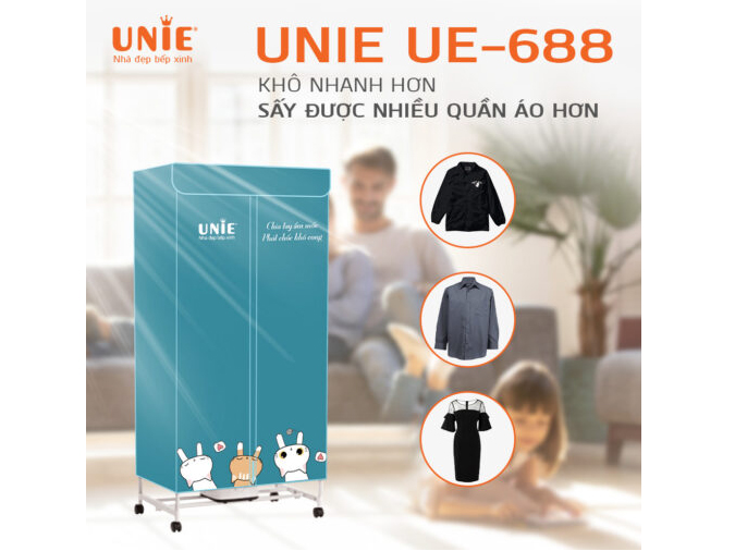 Tủ sấy được nhiều quần áo cho 1 lần sấy