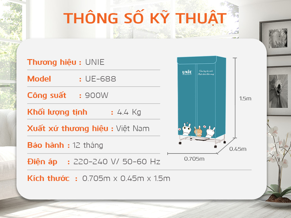 Thông số UNIE UE-688