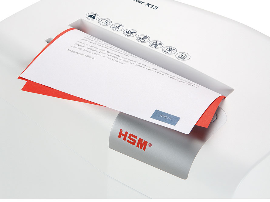 Khe nhét giấy cần hủy Máy hủy tài liệu