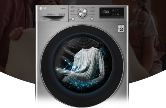 Cảm biến AI thông minh giúp giặt sấy hoàn hảo