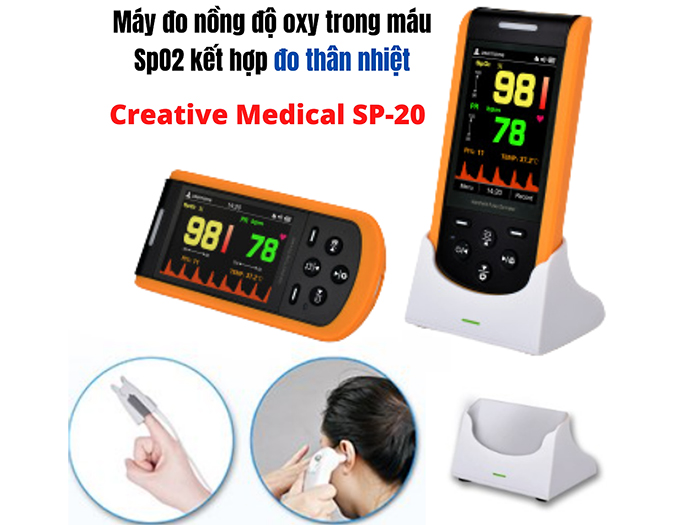 Máy đo nồng độ oxy trong máu Creative Medical SP-20