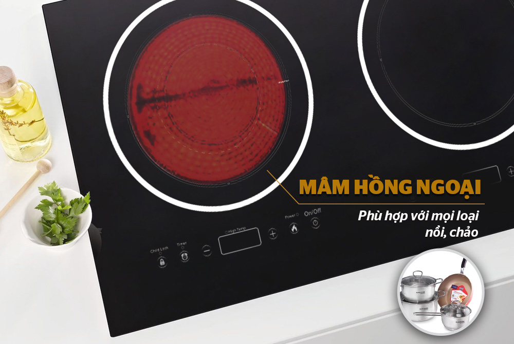 Phù hợp với mọi loại nồi Phù hợp với mọi loại nồi