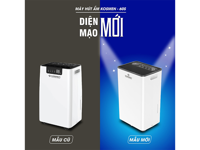 Diện mạo máy hút ẩm Kosmen KM-60S Máy hút ẩm Kosmen