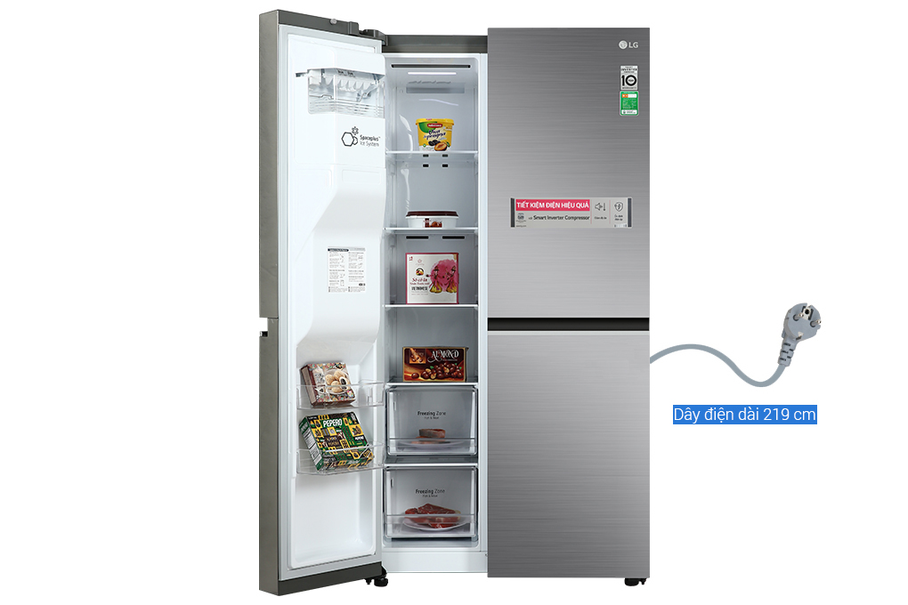 Tủ lạnh LG Inverter 635 lít GR-D257JS - model 2022 sở hữu thiết kế rất đẹp mắt 