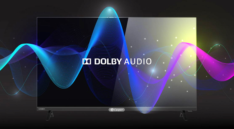 Tivi Casper 32 inch 32HX6200 tích hợp công nghệ âm thanh Dolby Audio