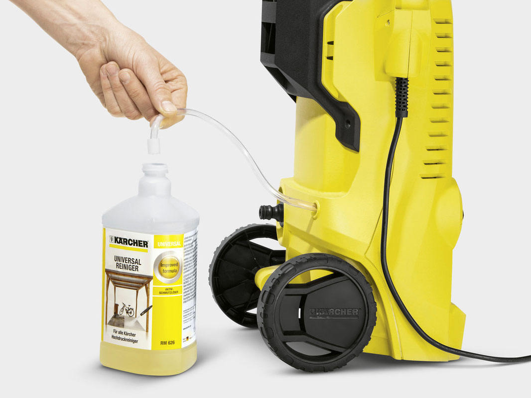Máy rửa xe Karcher có ống hút chất tẩy rửa Máy rửa xe Karcher