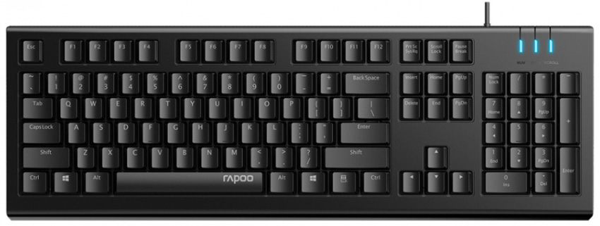 Hình ảnh bàn phím có dây Rapoo NK1800