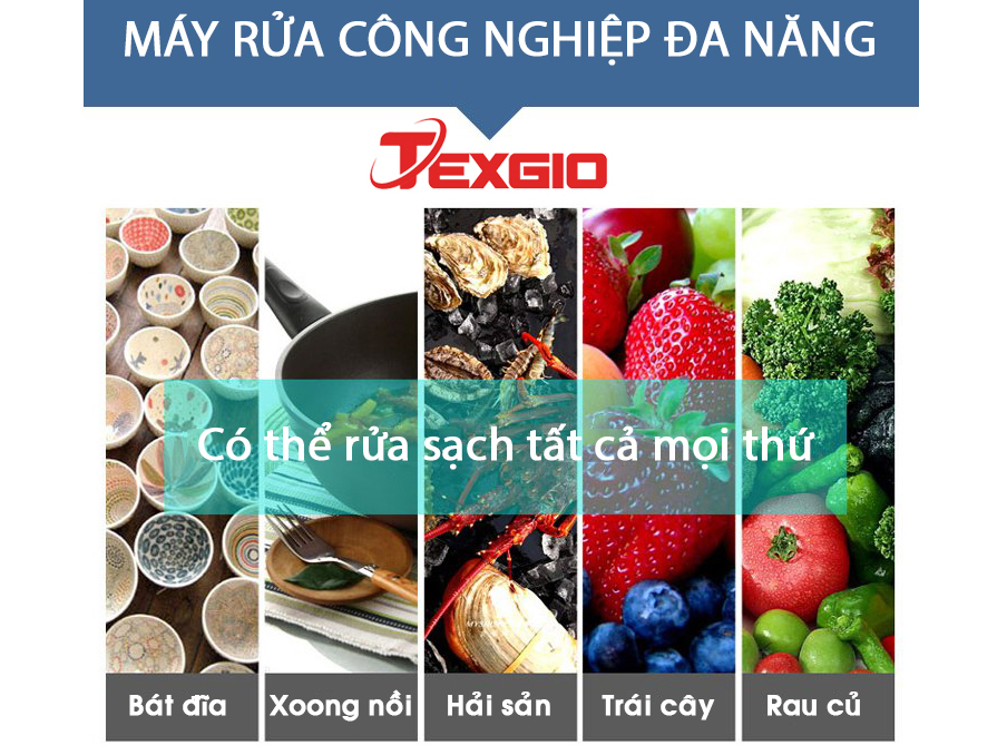 Máy rửa chén bát công nghiệp UltraSonic Texgio Classic TGU-1200SS