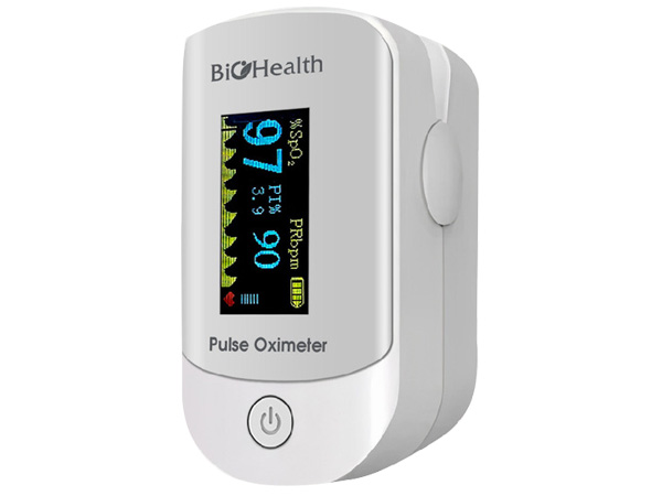 Hình ảnh máy đo nồng độ oxy trong máu Spo2 Biohealth Oxy 303