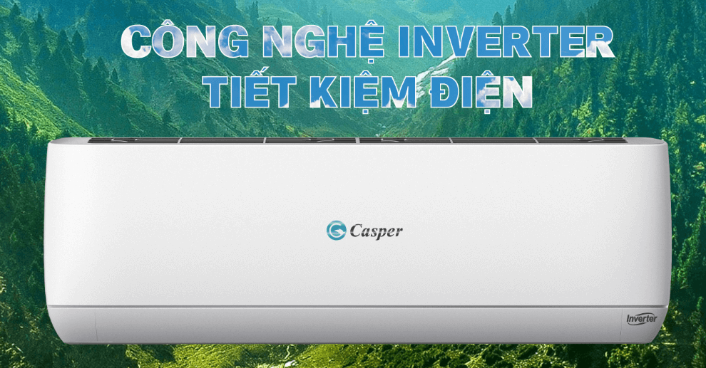 Điều hòa Casper GC-12TL32 1.5HP tiết kiệm điện năng hiệu quả nhờ công nghệ Inverter
