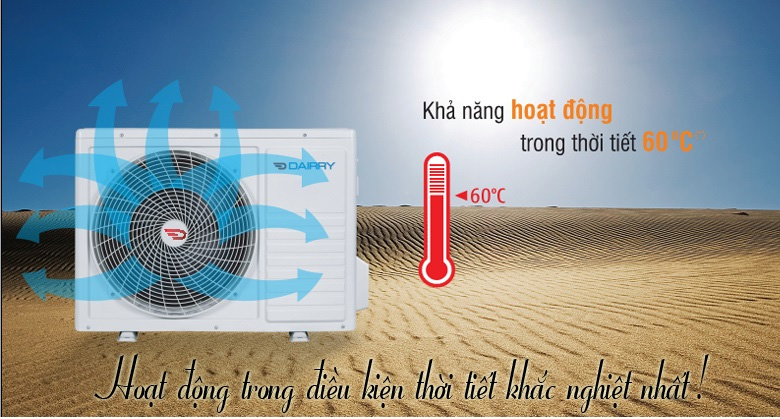 Thiết bị có khả năng hoạt động ổn định bất chấp thời tiết khắc nghiệt