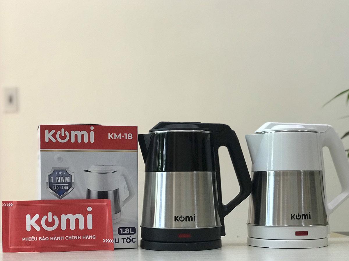 Ấm siêu tốc Komi KM-18ST - 1.8 lít