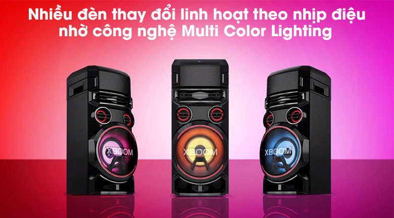 Công nghệ ánh sáng Multi Color Lighting cho không gian bữa tiệc thêm sống động