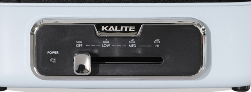 Bảng điều khiển của nồi lẩu điện Kalite KL 666 được thiết kế dạng thanh gạt