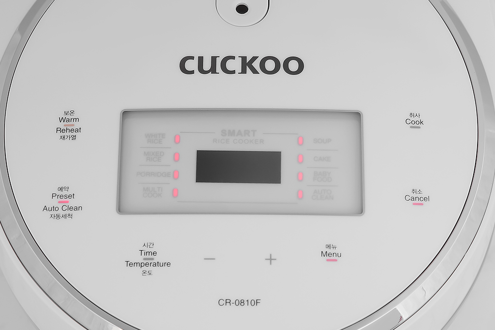 Cuckoo 8-Cup White Micom Rice Cooker CR-0810F