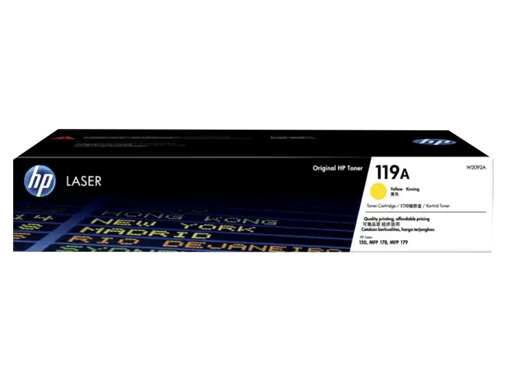 Mực in HP 119A Yellow Original Laser Toner Cartridge (W2092A)