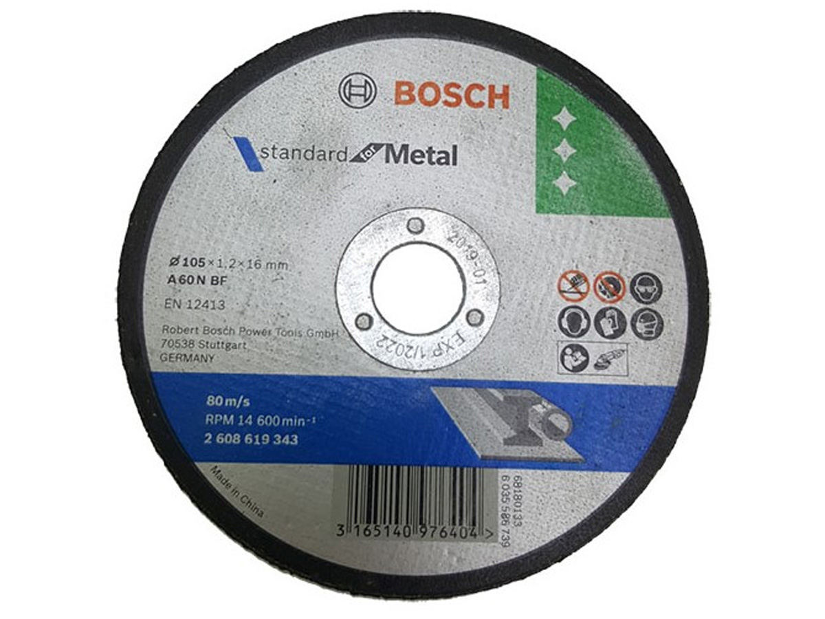 Đá cắt sắt Bosch 2608619343 (105x1.2x16mm)
