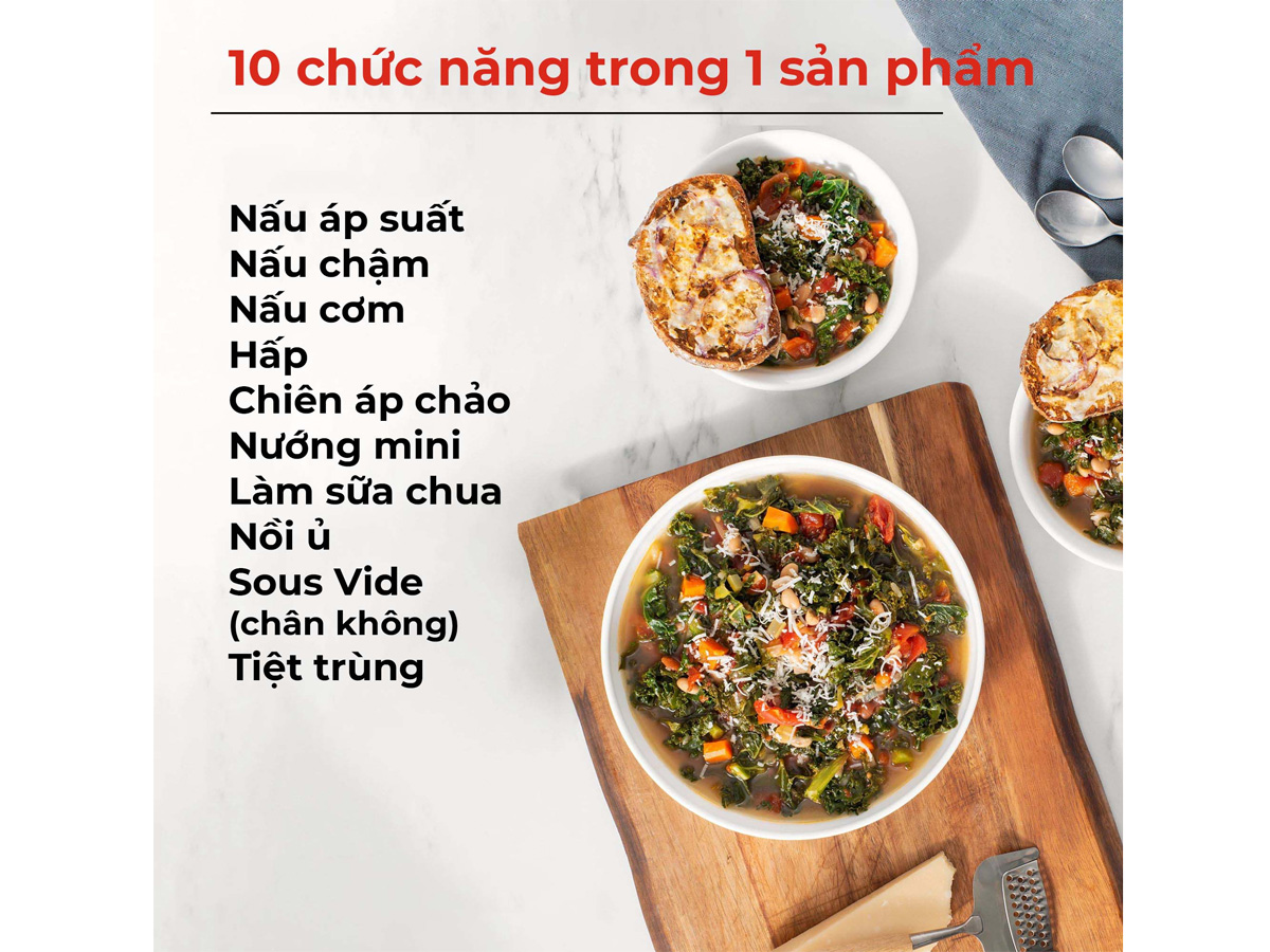 Thay thế nhiều loại dụng cụ nhà bếp khác