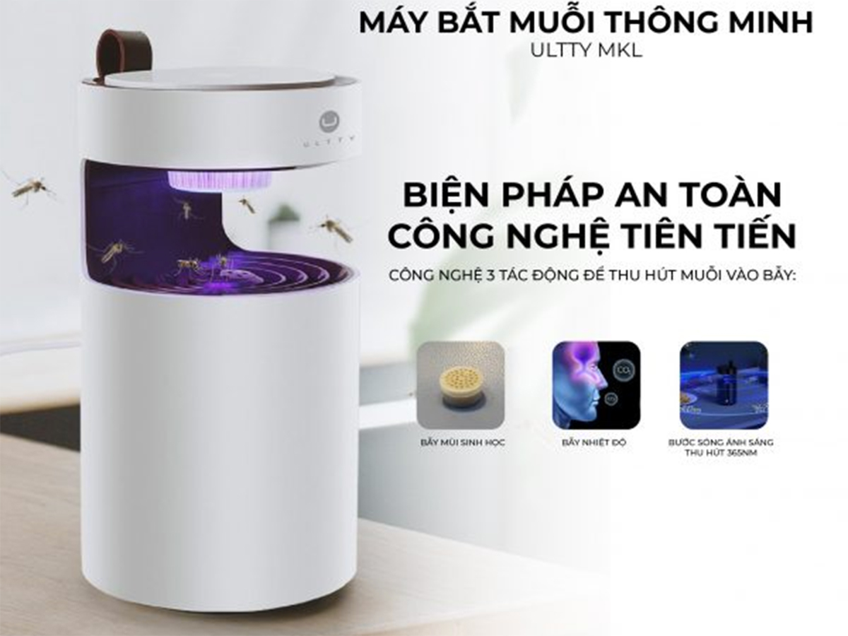 máy bắt muỗi và côn trùng thông minh U Ultty MKL Máy bắt muỗi và côn trùng thông minh U Ultty MKL