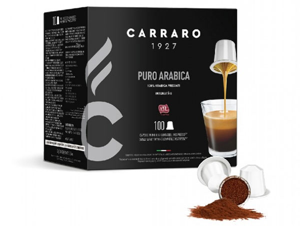 Cà phê viên nén Carraro Puro Arabica (100 Viên)