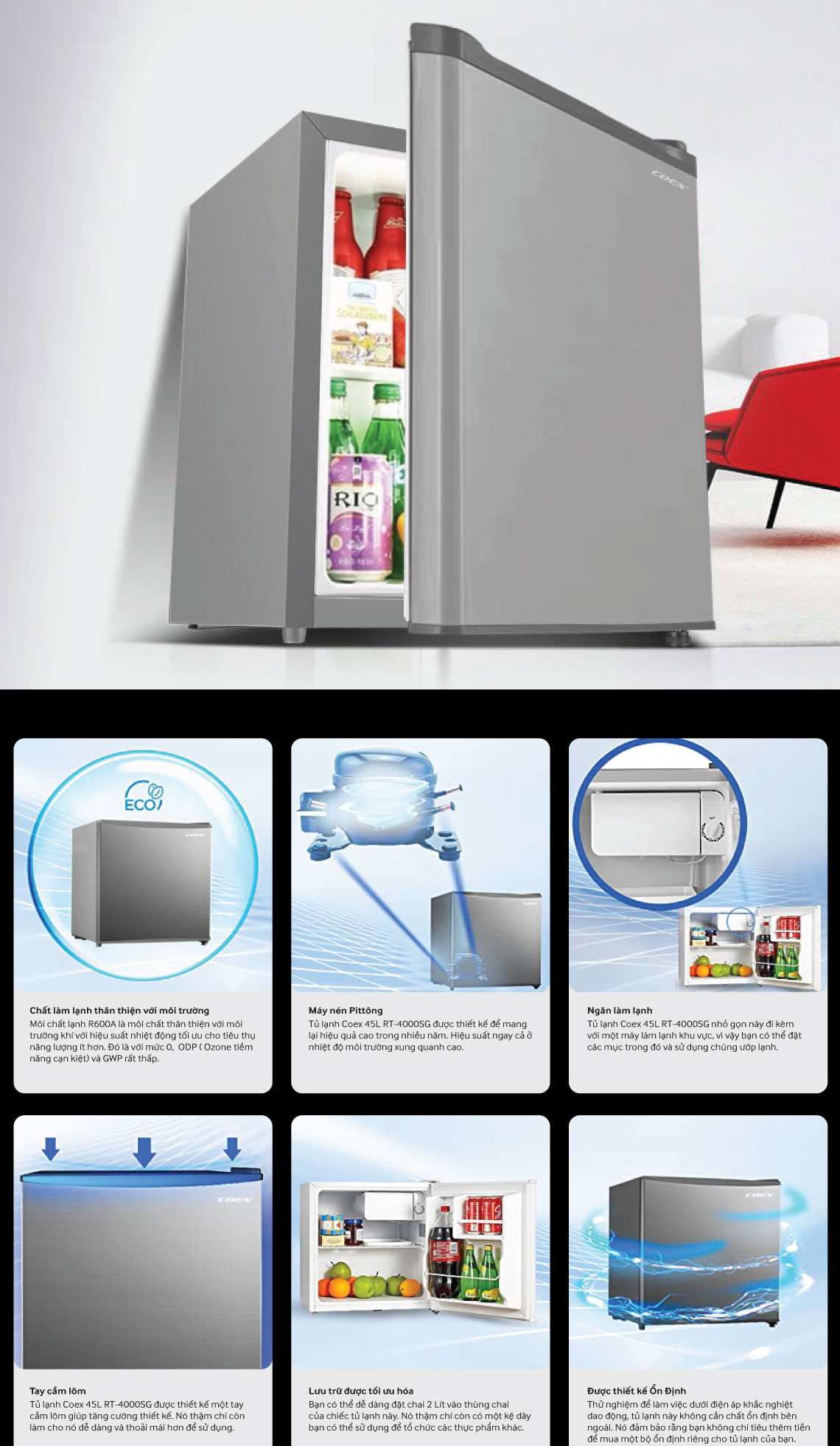 Tủ lạnh Coex RT-4000SG 