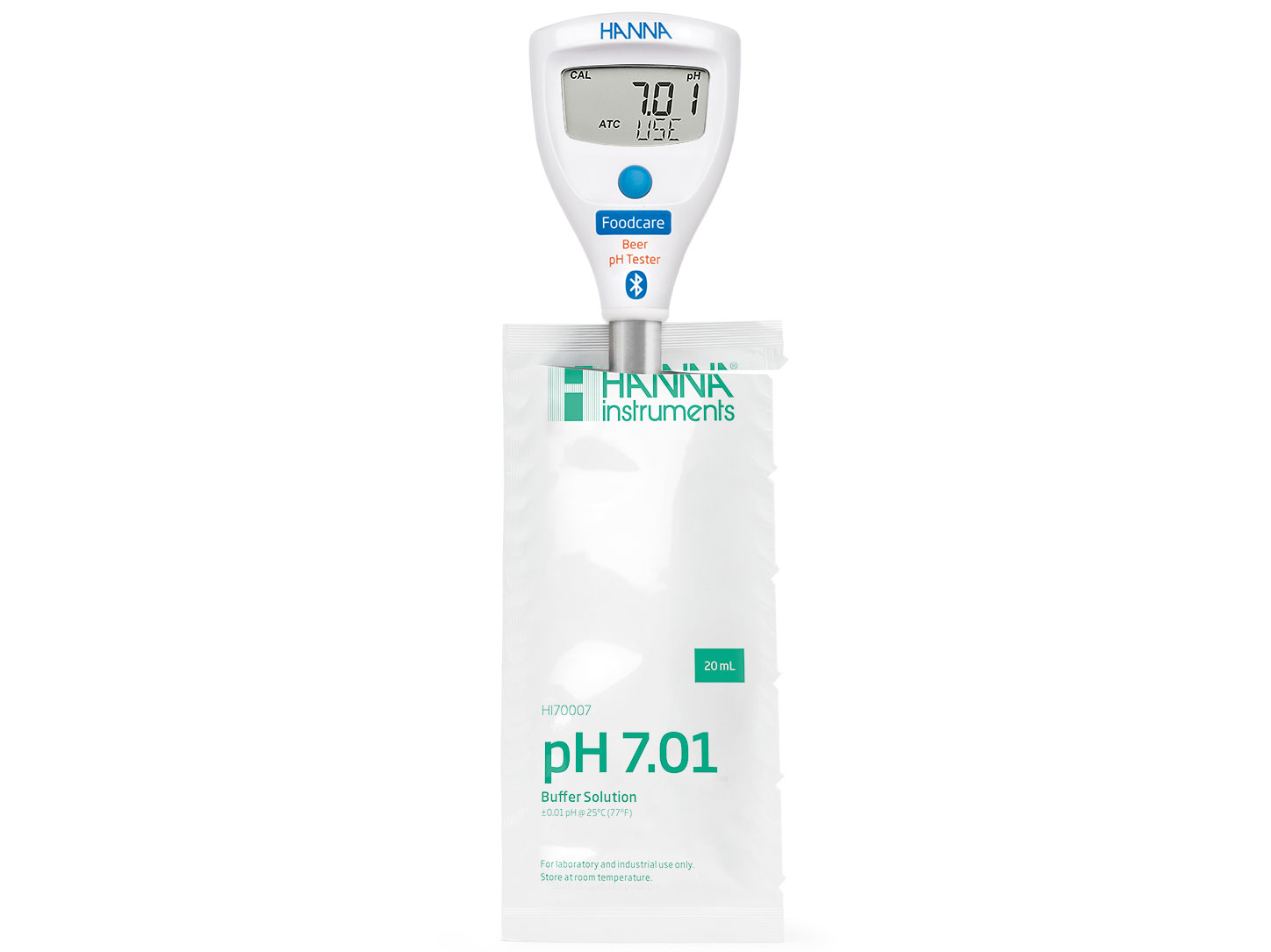 Bút đo pH/nhiệt độ HALO2 Bluetooth trong bia HI9810312