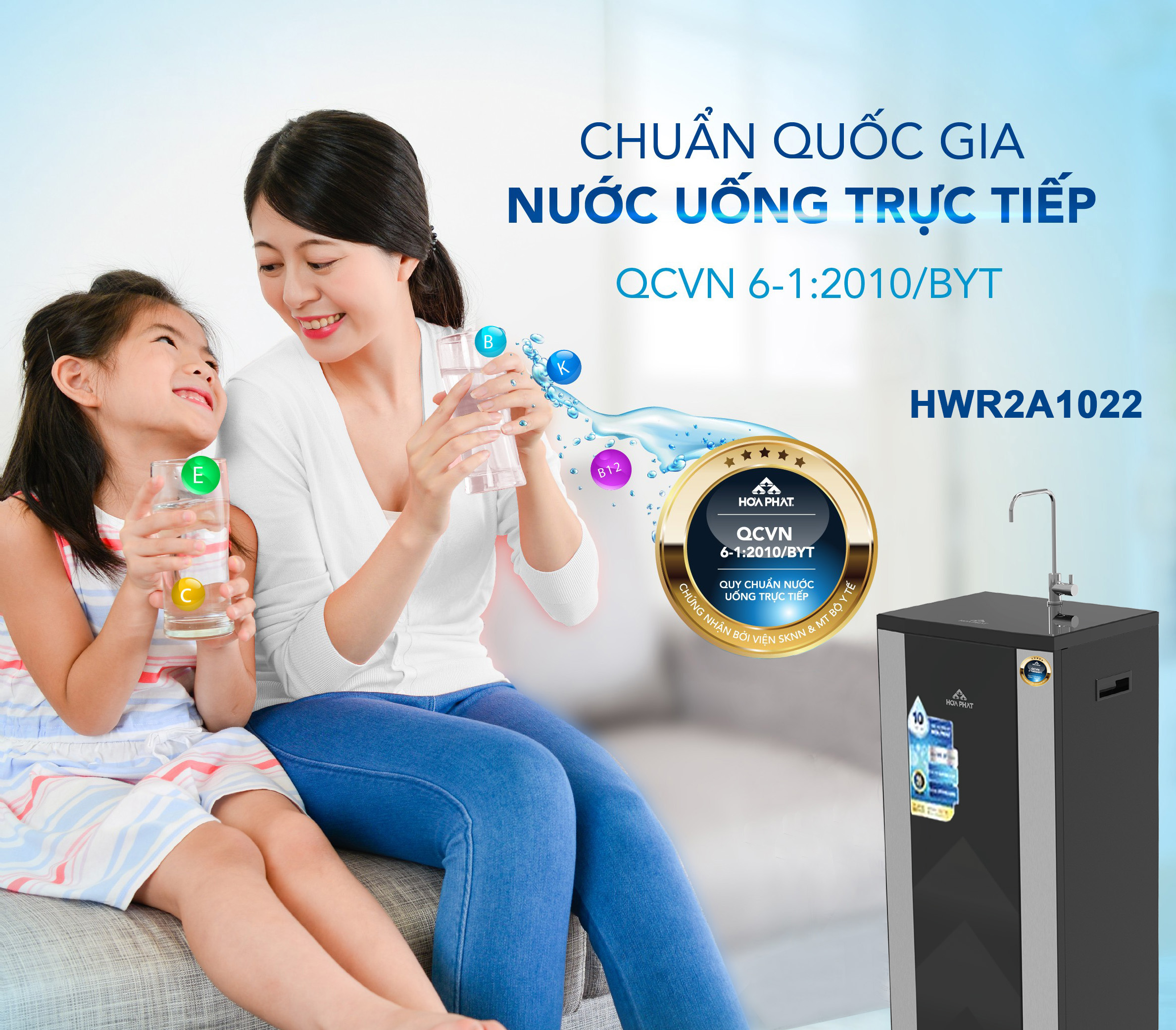Nước sau lọc uống được trực tiếp Máy lọc nước gia đình