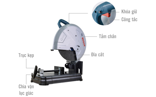 Cấu tạo máy cắt sắt Bosch GCO 220 Bosch GCO 220