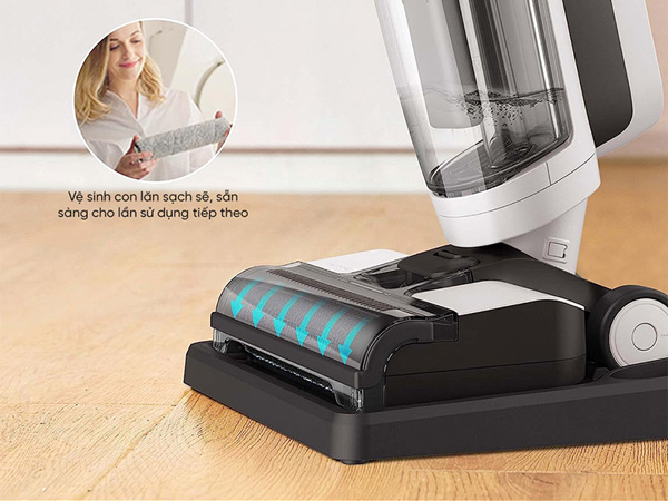 Tineco Ifloor 3 Breeze tự vệ sinh con lăn sạch sẽ