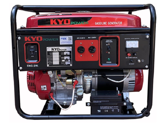 Máy phát điện chạy xăng 5KVA Kyo Power THG6500KXS - Đề nổ