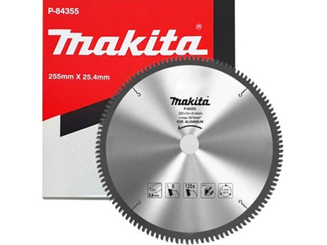 Lưỡi cưa hợp kim P-68018 Makita P-84355 (nhôm, 255mm x 25.4mm x 120T)