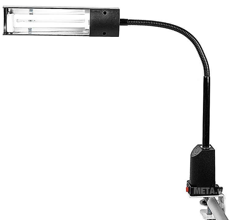 Đèn bàn biến tần kẹp bàn V-light C-FGL 13W với thiết kế màu đen.