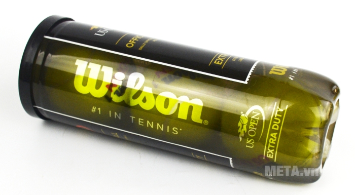 Bóng tennis Wilson Us Open thiết kế hộp đựng bằng nhựa.