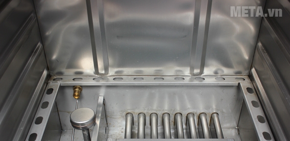 Tủ nấu cơm công nghiệp 12 khay dùng Gas TCG-12 với thiết kế thanh nhiệt được trang bị gioăng đệm Silicon chịu nhiệt cực tốt, an toàn cho người sử dụng 