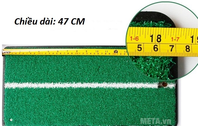 Thảm tập Golf Swing Mat có chiều dài 27cm