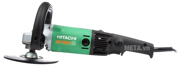 Máy chà nhám đánh bóng Hitachi SP18VA sử dụng điện 220V cho khả năng hoạt động ổn định hơn.