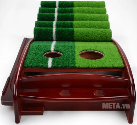 Thảm tập Golf Putting DG với thiết kế thảm 2 màu.