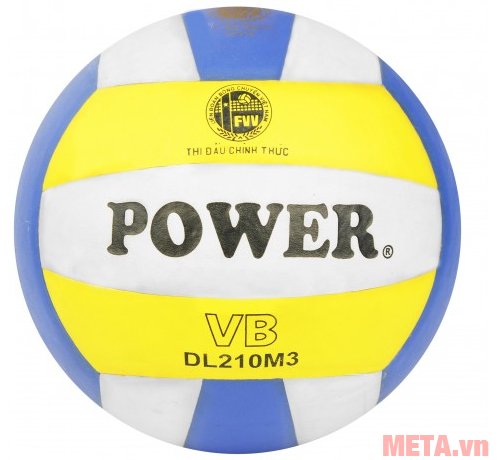 Bóng chuyền da PU Power DL 210M3 là quả bóng thi đấu chính thức của VFF 