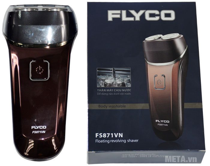 Máy cạo râu Flyco FS 871 dễ dàng rửa dưới vòi nước 