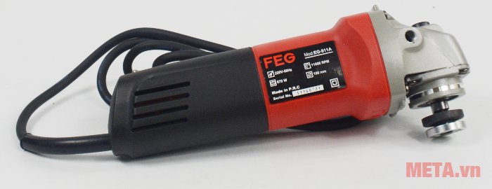 Máy mài góc FEG-911A thiết kế thân máy cách điện an toàn 