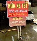 Rửa xe "kiếm trăm triệu" ngày cuối năm