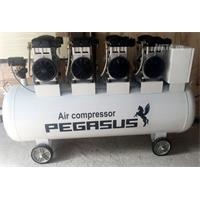 Máy nén khí không dầu, giảm âm Pegasus TM-OF1100x4-330L (6HP)