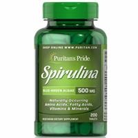 Viên uống tảo xoắn Puritan's Pride Spirulina 500 mg (3283 - hộp 200 viên)