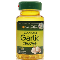 Viên uống tỏi tinh khiết không mùi Puritan's Pride Odorless Garlic 1000 mg (5531 - hộp 100 viên)
