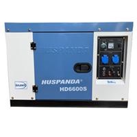Máy phát điện chạy dầu 5kW Huspanda HD6600S chống ồn