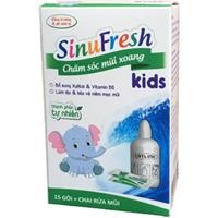 Bình rửa mũi cho trẻ em SinuFresh Kids (bộ 15 gói + 1 bình)
