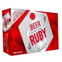 Thùng 24 lon bia Red Ruby (lon 330ml)