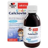 Siro bổ sung canxi hữu cơ dành cho bé Doppelherz Aktiv Kinder Calciovin Liquid (200ml)