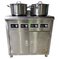 Bếp từ công nghiệp bốn mặt bằng có tủ Việt Hàn VH5KBx4-IH52 (5KW/bếp - 220V)